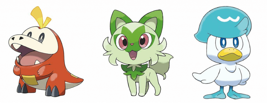 Pokemon Gen 9 starters